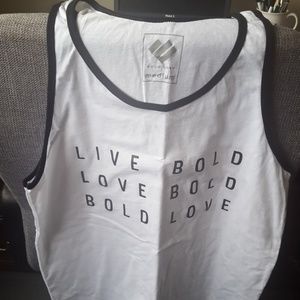 Brand new never been worn Bold Love tank